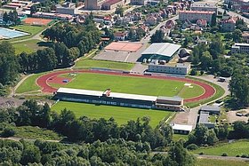 Atletick stadion vzdlenost 200 m od Sporthotelu